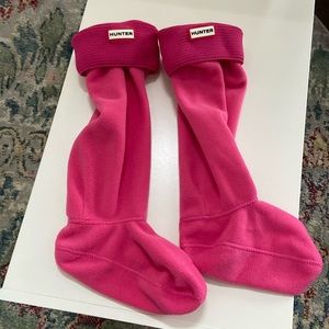 Hunter- hot pink tall boot liner size Large- warm